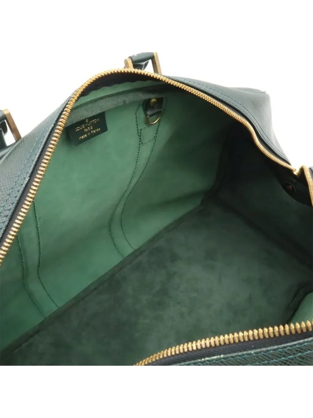 Louis Vuitton Taiga Kendal PM Boston Bag Purse 2-Way Epi Sea Green